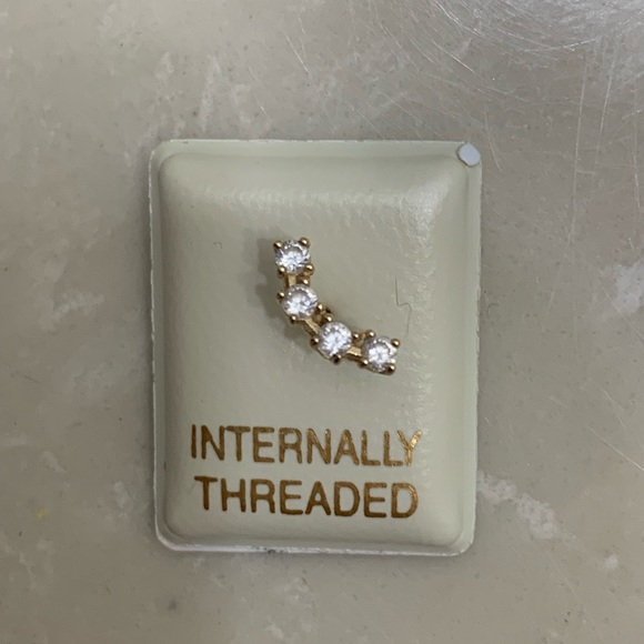 piercing pagoda Jewelry Piercing Pagoda Cartridge Barbell 4k Gold